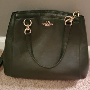 Leather Black Coach Crossbody Purse